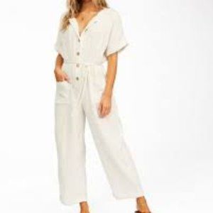 Billabong Badlands Jumpsuit, S, White